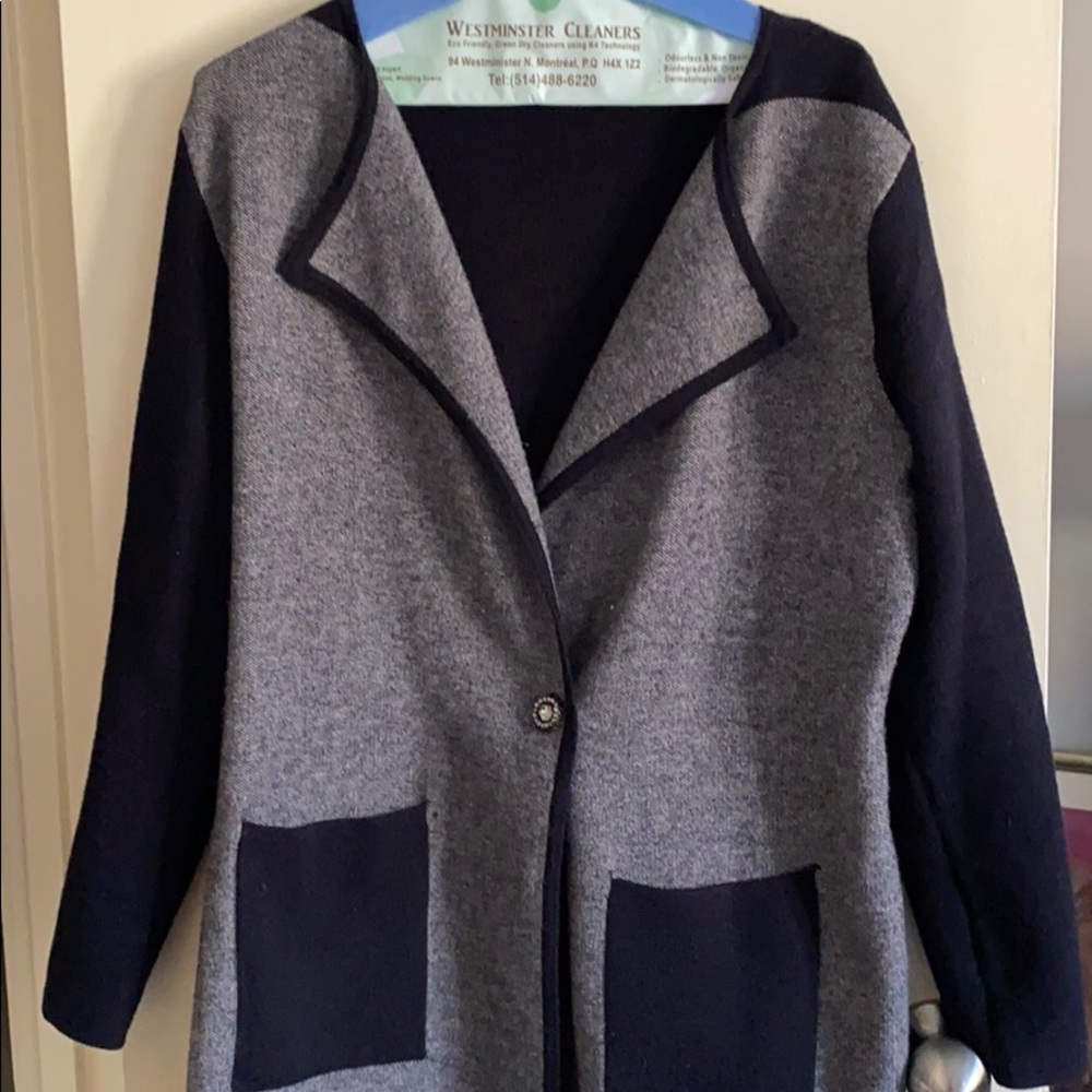 Long sweater with fun snap closure!